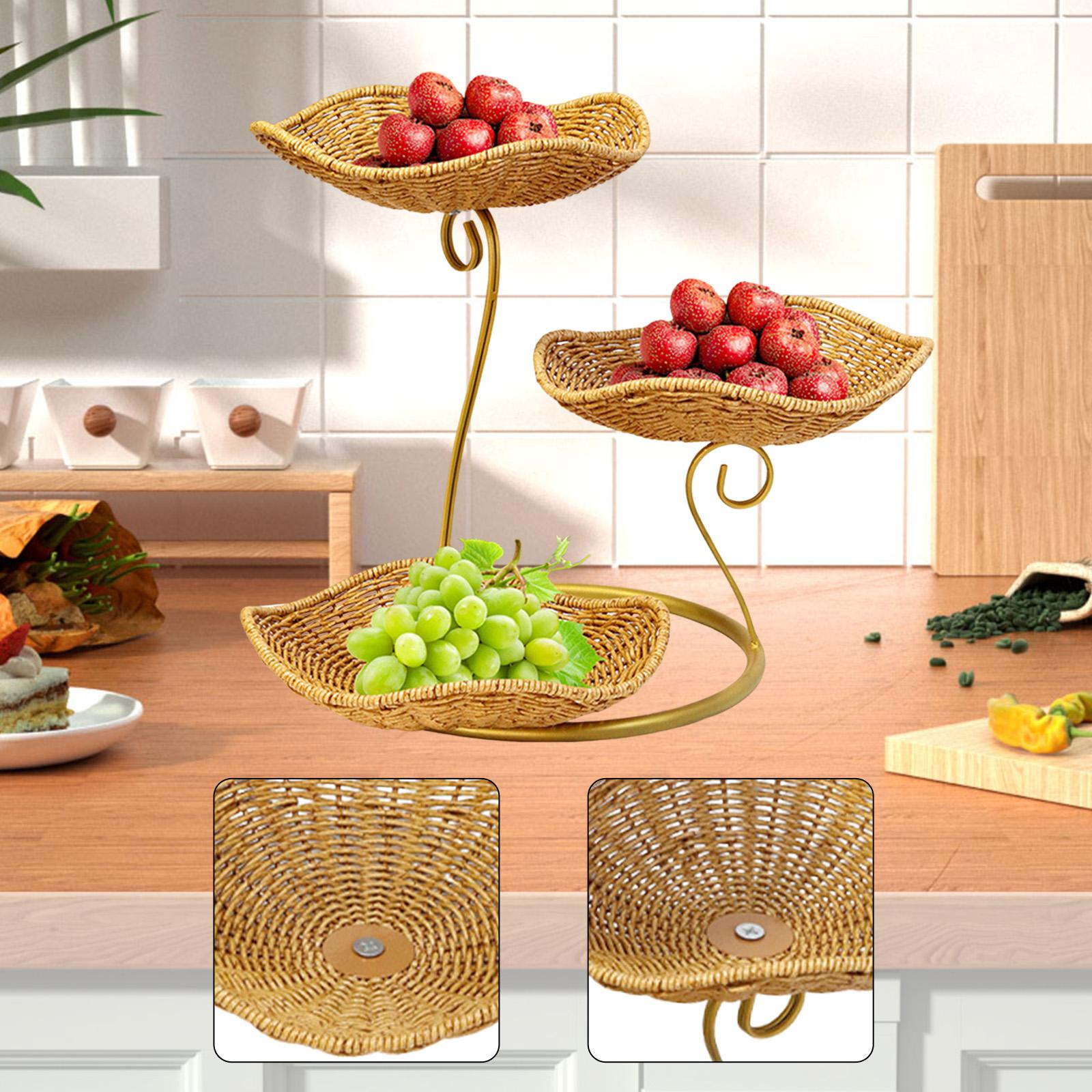Nice Food Snacks - Schöner Obstkorb, 3-stufig, für Snacks, Süßigkeiten,