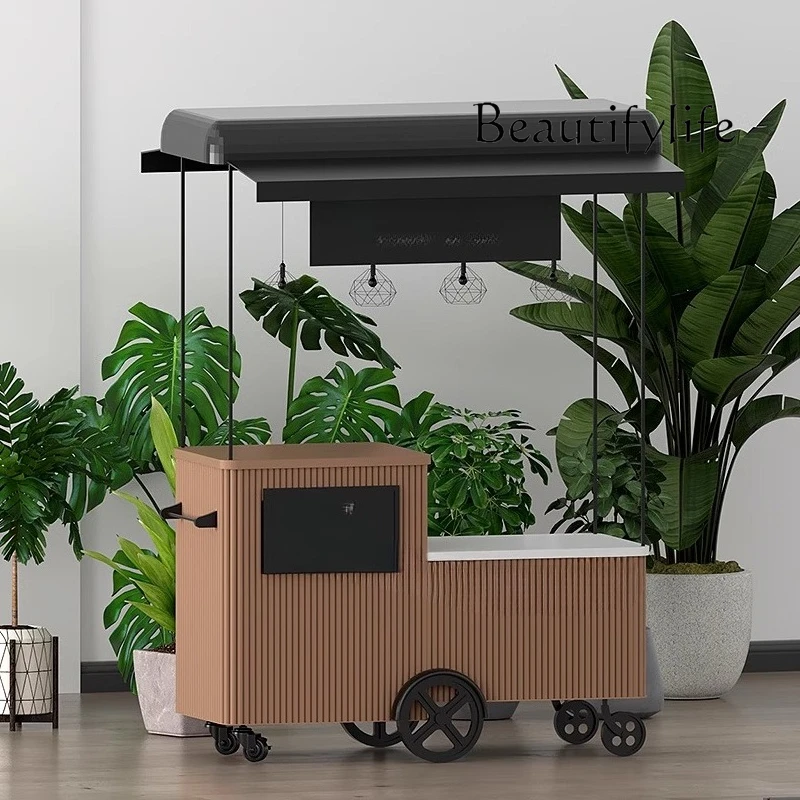 Snacks Food Stall - O Scenic Mobiler Snackwagen, Outdoor-Lebensmittelwagen, Einkaufszentrum,