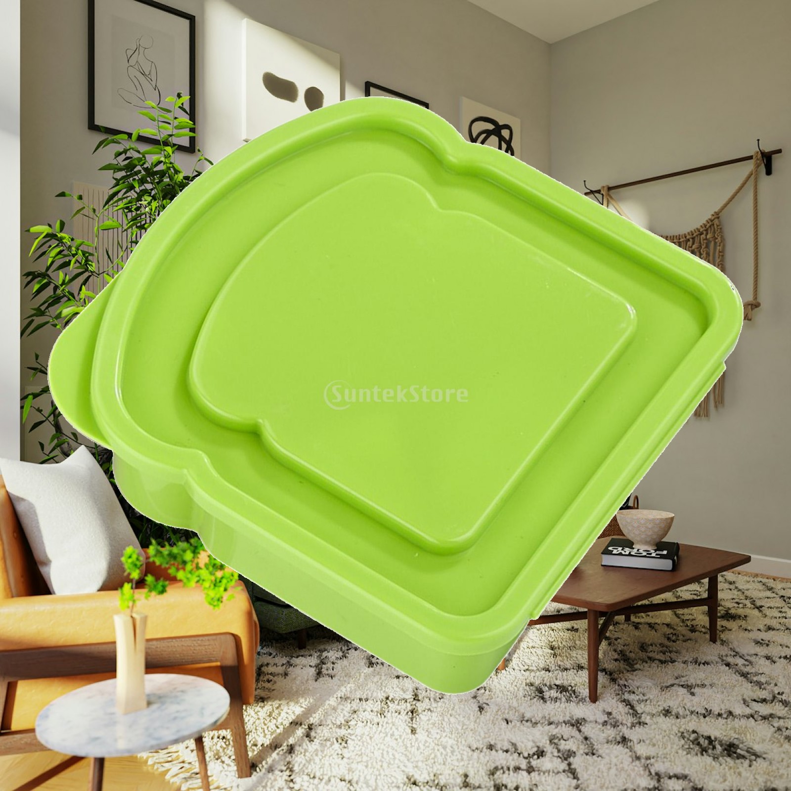 Food Snacks For Hiking - Bento-Lunchboxen Wiederverwendbare Sandwich-Aufbewahrungsbox Lebensmittelechter Kunststoff Snackbehälter