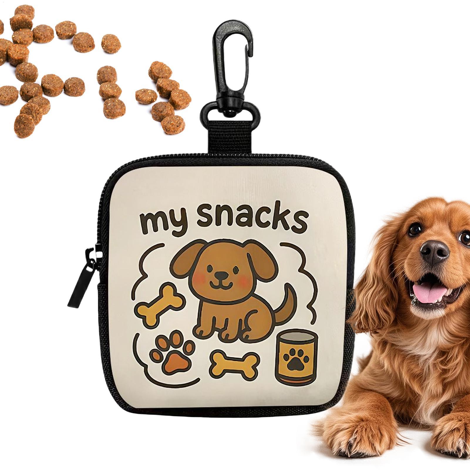 Food Snacks For Hiking - Tragbare Hundeleckerli-Tasche Welpen-Trainingstasche Snack-Beutel Tierfutter-Aufbewahrungsspender mit
