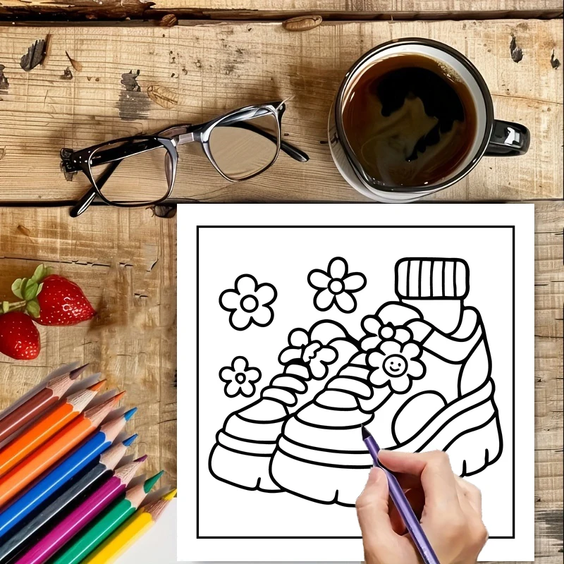 Einfaches Retro-Malbuch für Er – Food And Snacks Coloring Book Bewertung und Preis