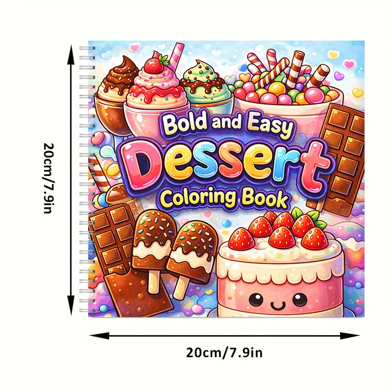 Malbuch „Einfache Desserts“ fü – Food And Snacks Coloring Book Bewertung und Preis