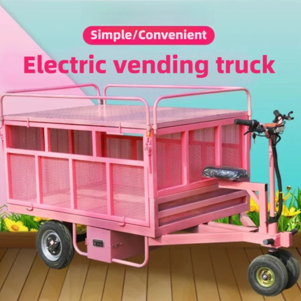 3-Rad Elektro-Flachkarren mit  – Snacks Food Stall Bewertung und Preis