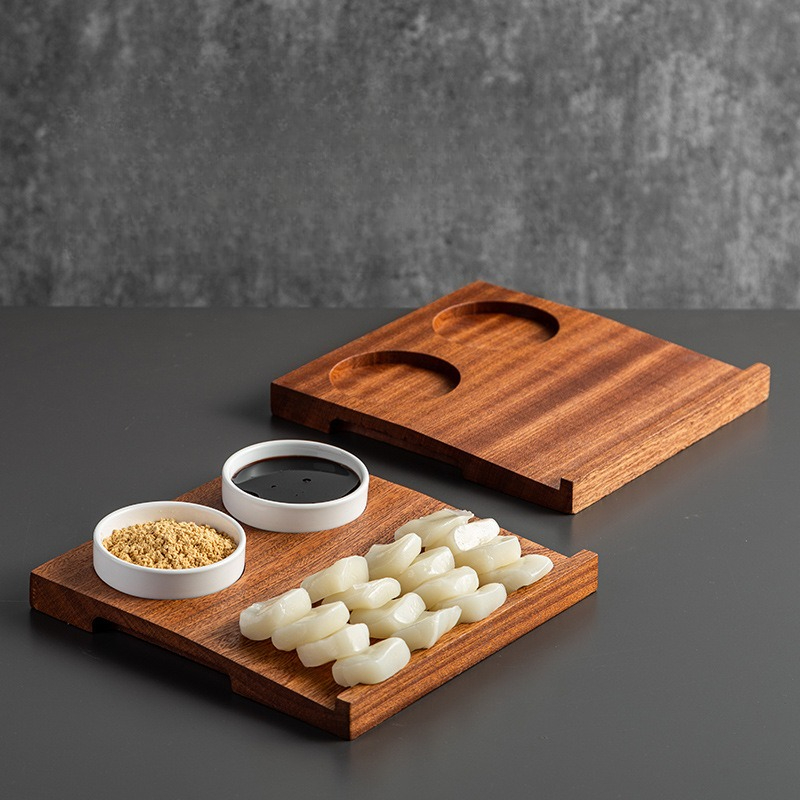 Holztablett für kalte Speisen- – Korean Food Snacks Bewertung und Preis