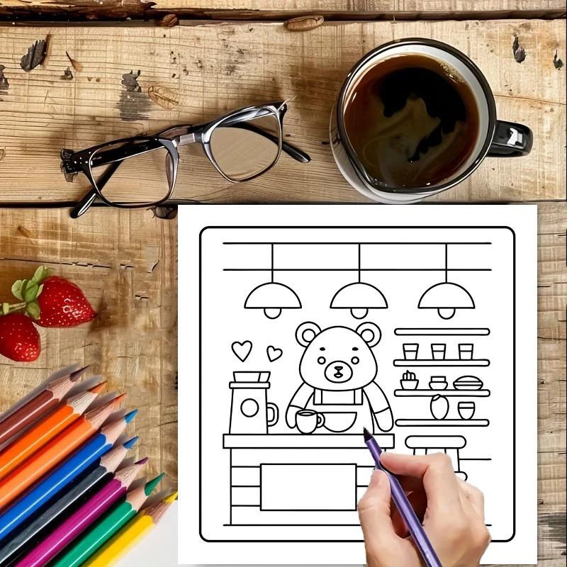 Malbuch für Kaffeeliebhaber fü – Food And Snacks Coloring Book Bewertung und Preis