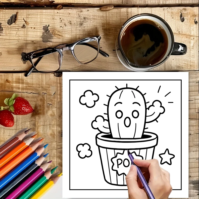 Easy Potted Cuties Malbuch für – Food And Snacks Coloring Book Bewertung und Preis