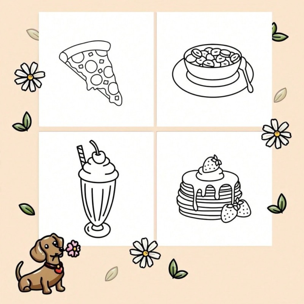 Malbuch mit Essen und Snacks,  – Food And Snacks Coloring Book Bold And Easy Bewertung und Preis
